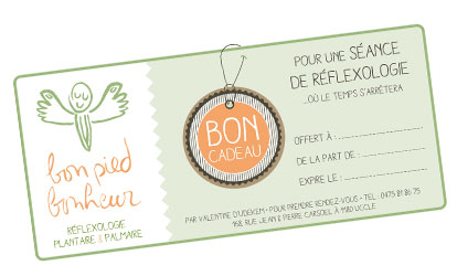 Bon pied bonheur - Valentine d'Udekem - Bon Cadeau